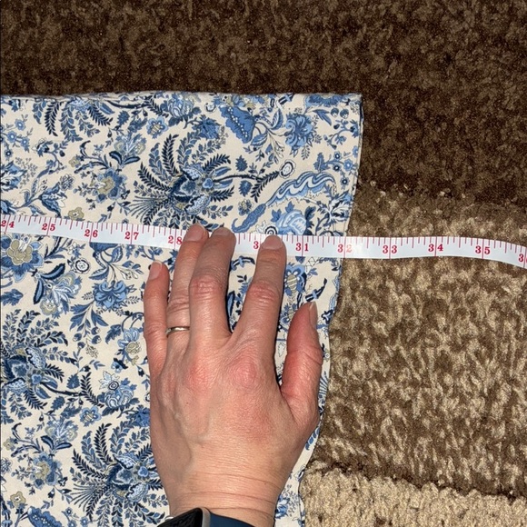 H&M Blue and White Midi Dress with Bateau Neckline - Picture 11 of 11